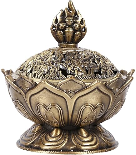Amazon.com: Backflow Incense Holder with Lotus Incense Bowl - Zinc